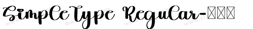 SimpleType Regular字体转换